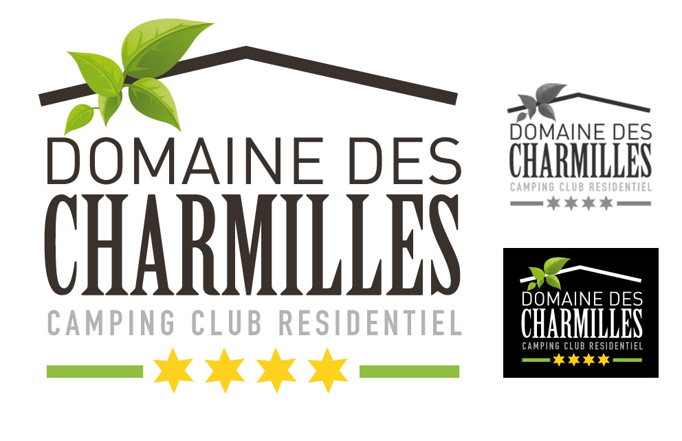 Création du logo du Domaine des Charmilles - Agence de communication CHAT BOTTÉ